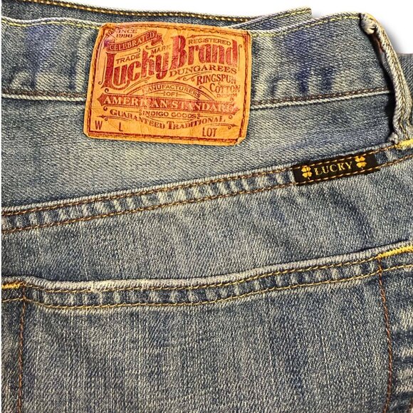 Men’s Lucky Brand Jeans – Size 38x28 – Style H212 – Straight Leg - Picture 9 of 11